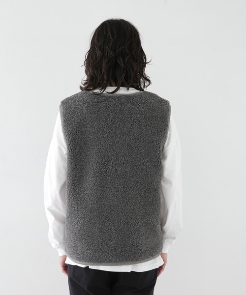 Ocean Pacific（オーシャンパシフィック）の「『別注』Ocean Pacific×Sonny Label　ボアベスト（その他アウター・メンズ・チャコールグレー/ベージュ・MEDIUM/LARGE）」の11枚目の写真