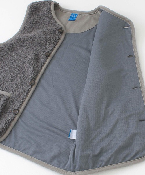 Ocean Pacific（オーシャンパシフィック）の「『別注』Ocean Pacific×Sonny Label　ボアベスト（その他アウター・メンズ・チャコールグレー/ベージュ・MEDIUM/LARGE）」の6枚目の写真
