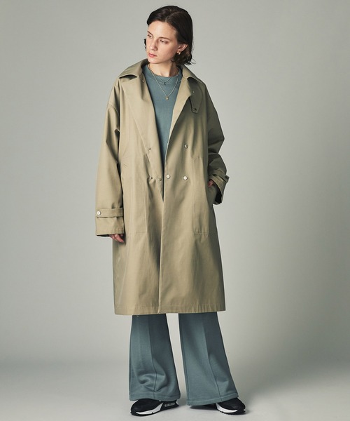 CITY TOKYO（シティトウキョウ）の「吊り裏毛プレミアムスウェットフレアパンツ（スウェットパンツ・レディース・ベージュ/オフホワイト/ライトブルーグレー・1/2）」の5枚目の写真