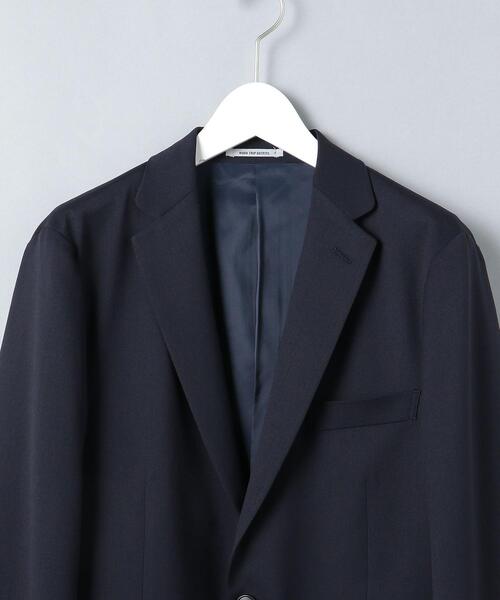 WORK TRIP OUTFITS GREEN LABEL RELAXING(ワークトリップアウトフィッツグリーンレーベル リラクシング)の「WTO TWPU サージ無地 スリム スーツジャケット -ウォッシャブル・防シワ・ストレッチ- **(スーツジャケット・メンズ・ダークグレー/ネイビー/ブラック・S/44/L/48/XL/50/XS/42/XXS/40/M/46)」の20枚目の写真