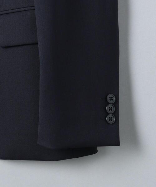 WORK TRIP OUTFITS GREEN LABEL RELAXING(ワークトリップアウトフィッツグリーンレーベル リラクシング)の「WTO TWPU サージ無地 スリム スーツジャケット -ウォッシャブル・防シワ・ストレッチ- **(スーツジャケット・メンズ・ダークグレー/ネイビー/ブラック・S/44/L/48/XL/50/XS/42/XXS/40/M/46)」の21枚目の写真