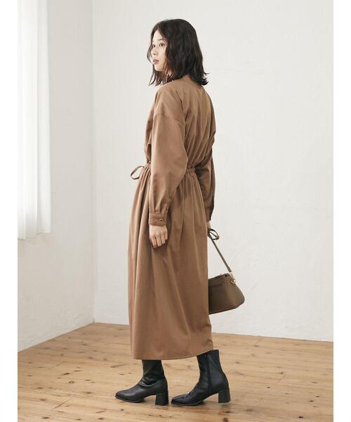 Green Parks(グリーンパークス)の「・ELENCARE DUE イロイロボタンワンピース*(ワンピース・レディース・ブラック/ネイビー/ブラウン/ピンク・FREE)」の15枚目の写真