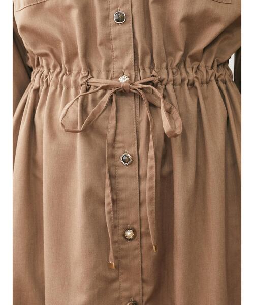 Green Parks(グリーンパークス)の「・ELENCARE DUE イロイロボタンワンピース*(ワンピース・レディース・ブラック/ネイビー/ブラウン/ピンク・FREE)」の8枚目の写真