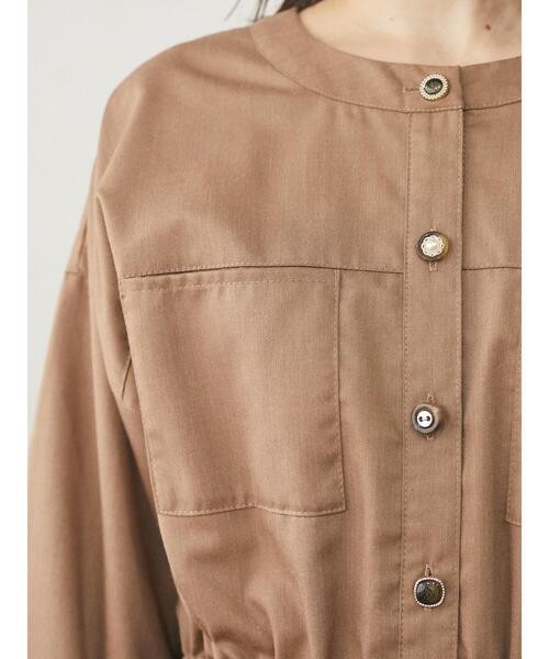 Green Parks(グリーンパークス)の「・ELENCARE DUE イロイロボタンワンピース*(ワンピース・レディース・ブラック/ネイビー/ブラウン/ピンク・FREE)」の12枚目の写真