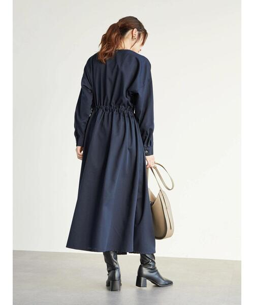 Green Parks(グリーンパークス)の「・ELENCARE DUE イロイロボタンワンピース*(ワンピース・レディース・ブラック/ネイビー/ブラウン/ピンク・FREE)」の9枚目の写真