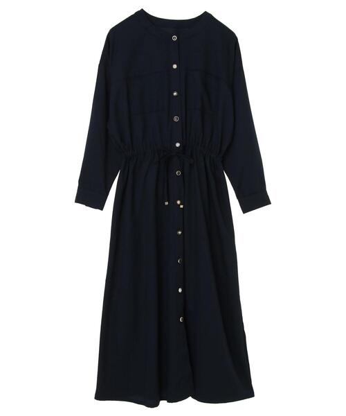 Green Parks(グリーンパークス)の「・ELENCARE DUE イロイロボタンワンピース*(ワンピース・レディース・ブラック/ネイビー/ブラウン/ピンク・FREE)」の13枚目の写真