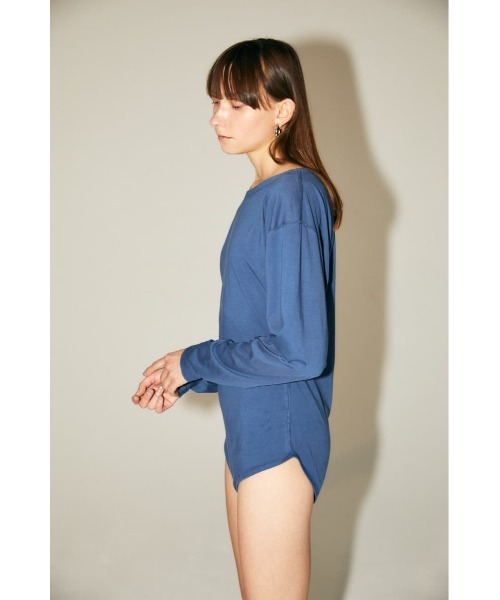 M_(エムアンダーバー)の「【M_】BODYSUITS(Tシャツ/カットソー・レディース・アイボリー/ブルー/ブラウン・FREE)」の7枚目の写真