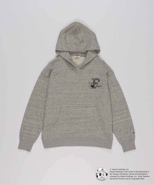 FIDELITY(フィデリティ)の「POPEYE HOODIE / ポパイフーディー / パーカー(パーカー・メンズ・キナリ/グレー/ネイビー・MEDIUM/LARGE)」の3枚目の写真