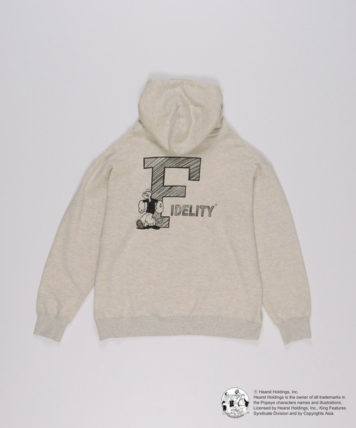 FIDELITY(フィデリティ)の「POPEYE HOODIE / ポパイフーディー / パーカー(パーカー・メンズ・キナリ/グレー/ネイビー・MEDIUM/LARGE)」の16枚目の写真