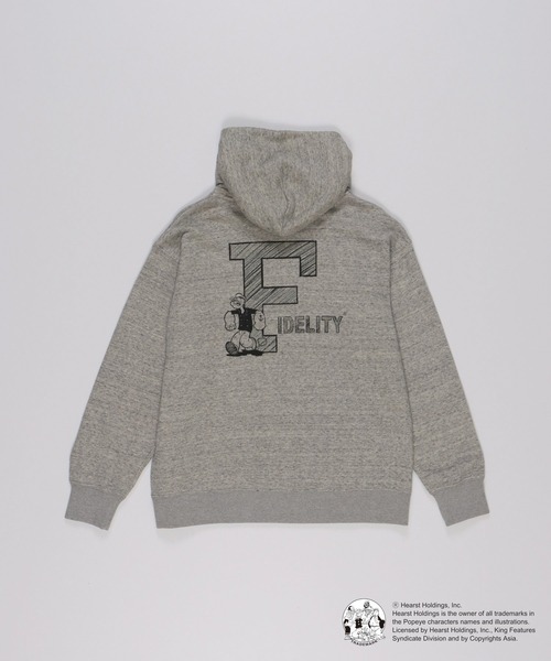FIDELITY(フィデリティ)の「POPEYE HOODIE / ポパイフーディー / パーカー(パーカー・メンズ・キナリ/グレー/ネイビー・MEDIUM/LARGE)」の15枚目の写真