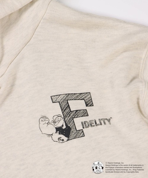 FIDELITY(フィデリティ)の「POPEYE HOODIE / ポパイフーディー / パーカー(パーカー・メンズ・キナリ/グレー/ネイビー・MEDIUM/LARGE)」の13枚目の写真
