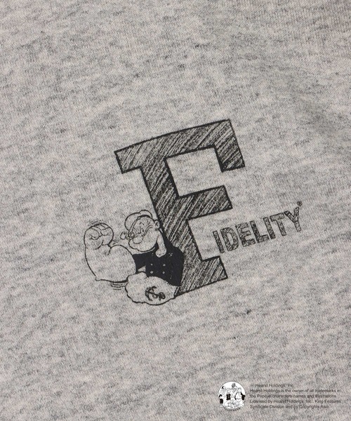 FIDELITY(フィデリティ)の「POPEYE HOODIE / ポパイフーディー / パーカー(パーカー・メンズ・キナリ/グレー/ネイビー・MEDIUM/LARGE)」の12枚目の写真