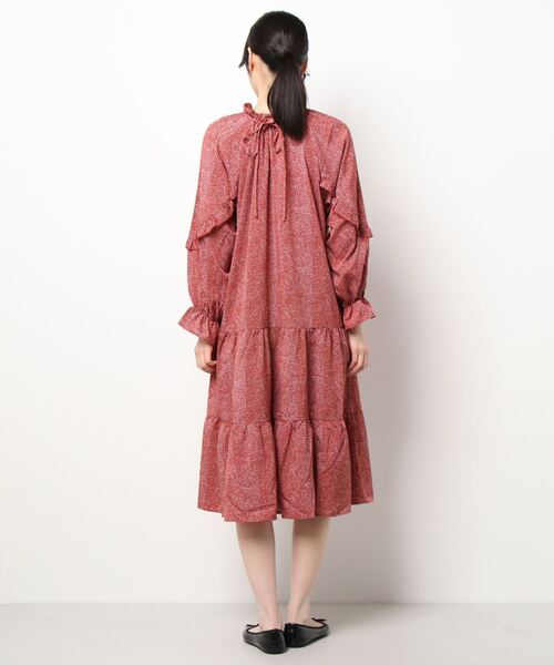 RETRO GIRL（レトロガール）の「2WAYフリル柄ワンピース（ワンピース・レディース・ブラック系その他/グリーン系その他/レッド系その他・FREE）」の4枚目の写真