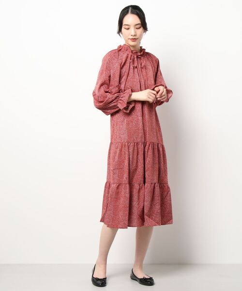 レトロ ヴィンテージ 日本製 ワンピース フリル ドットリッチガール ドットフリルクラシックワンピース – charme