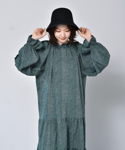 RETRO GIRL（レトロガール）の「2WAYフリル柄ワンピース（ワンピース・レディース・ブラック系その他/グリーン系その他/レッド系その他・FREE）」の21枚目の写真