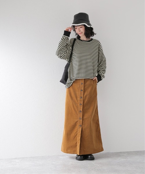 JOURNAL STANDARD relume(ジャーナルスタンダード レリューム)の「クウボウボーダーロングスリーブTEE(Tシャツ/カットソー・レディース・ブラック/ホワイト/ベージュ・FREE)」の17枚目の写真