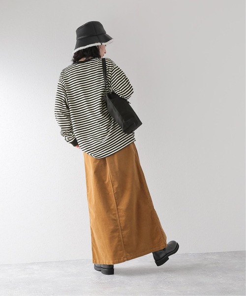 JOURNAL STANDARD relume(ジャーナルスタンダード レリューム)の「クウボウボーダーロングスリーブTEE(Tシャツ/カットソー・レディース・ブラック/ホワイト/ベージュ・FREE)」の8枚目の写真