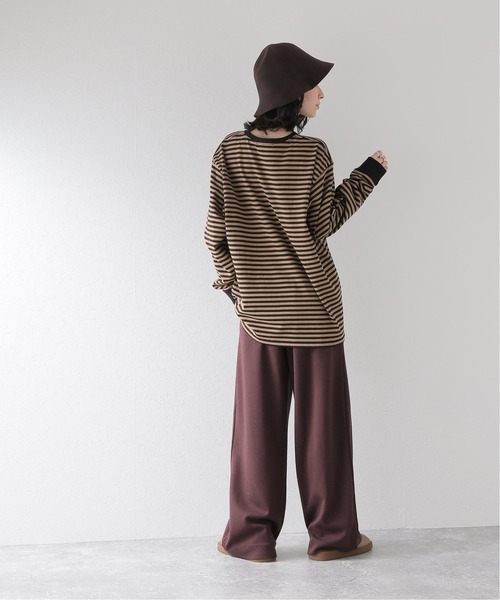 JOURNAL STANDARD relume(ジャーナルスタンダード レリューム)の「クウボウボーダーロングスリーブTEE(Tシャツ/カットソー・レディース・ブラック/ホワイト/ベージュ・FREE)」の10枚目の写真