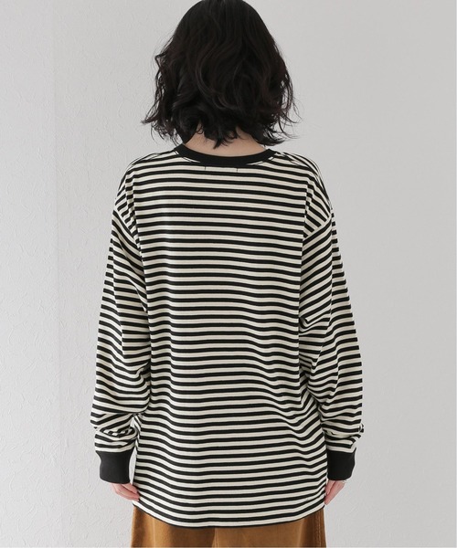 JOURNAL STANDARD relume(ジャーナルスタンダード レリューム)の「クウボウボーダーロングスリーブTEE(Tシャツ/カットソー・レディース・ブラック/ホワイト/ベージュ・FREE)」の15枚目の写真