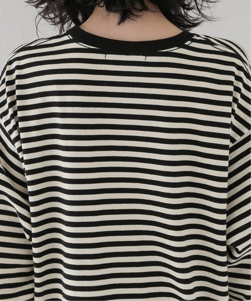 JOURNAL STANDARD relume(ジャーナルスタンダード レリューム)の「クウボウボーダーロングスリーブTEE(Tシャツ/カットソー・レディース・ブラック/ホワイト/ベージュ・FREE)」の18枚目の写真