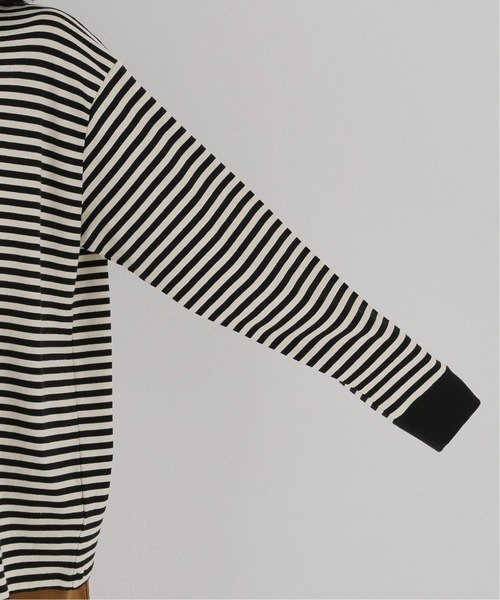 JOURNAL STANDARD relume(ジャーナルスタンダード レリューム)の「クウボウボーダーロングスリーブTEE(Tシャツ/カットソー・レディース・ブラック/ホワイト/ベージュ・FREE)」の9枚目の写真