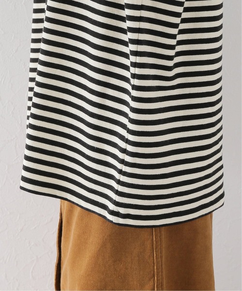 JOURNAL STANDARD relume(ジャーナルスタンダード レリューム)の「クウボウボーダーロングスリーブTEE(Tシャツ/カットソー・レディース・ブラック/ホワイト/ベージュ・FREE)」の11枚目の写真