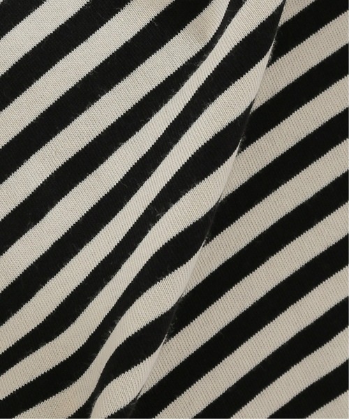 JOURNAL STANDARD relume(ジャーナルスタンダード レリューム)の「クウボウボーダーロングスリーブTEE(Tシャツ/カットソー・レディース・ブラック/ホワイト/ベージュ・FREE)」の5枚目の写真