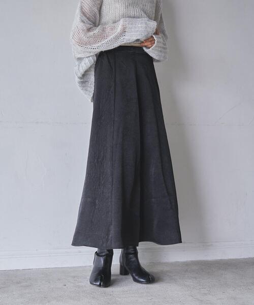 coen（コーエン）の「起毛サテンスカート（スカート・レディース・ブラウン/ブラック/オリーブ・LARGE/MEDIUM）」の16枚目の写真