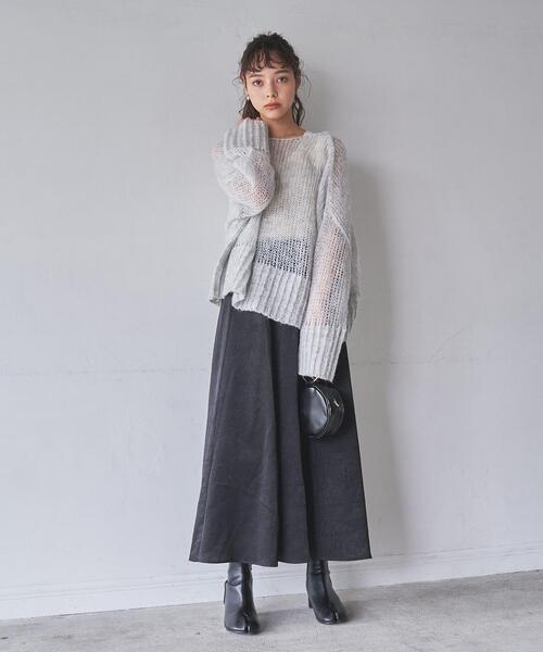 coen（コーエン）の「起毛サテンスカート（スカート・レディース・ブラウン/ブラック/オリーブ・LARGE/MEDIUM）」の15枚目の写真