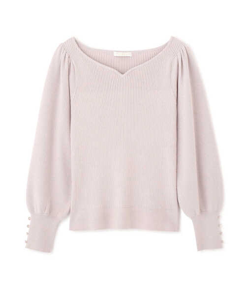 PROPORTION BODY DRESSING(プロポーションボディドレッシング)の「ハートカットアンジェリーナ / 1211270109(ニット/セーター・レディース・ホワイト/ブルー/グレー・SMALL/MEDIUM)」の4枚目の写真