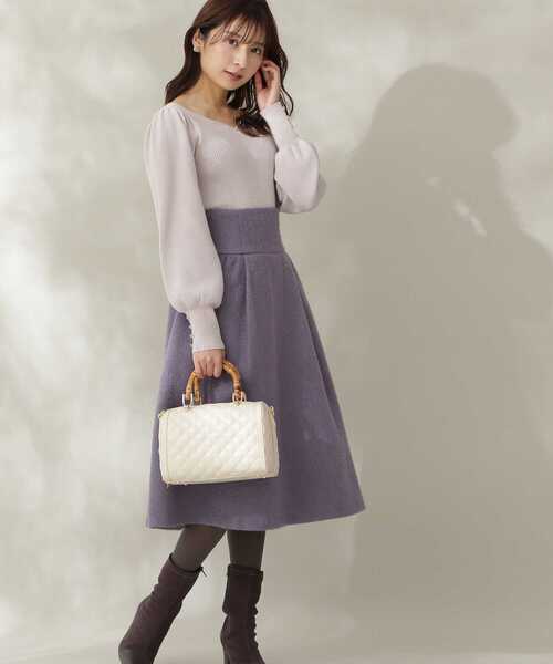 PROPORTION BODY DRESSING(プロポーションボディドレッシング)の「ハートカットアンジェリーナ / 1211270109(ニット/セーター・レディース・ホワイト/ブルー/グレー・SMALL/MEDIUM)」の7枚目の写真