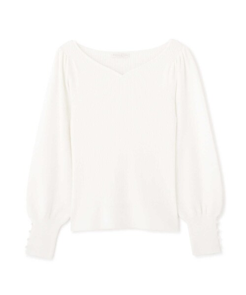 PROPORTION BODY DRESSING(プロポーションボディドレッシング)の「ハートカットアンジェリーナ / 1211270109(ニット/セーター・レディース・ホワイト/ブルー/グレー・SMALL/MEDIUM)」の13枚目の写真