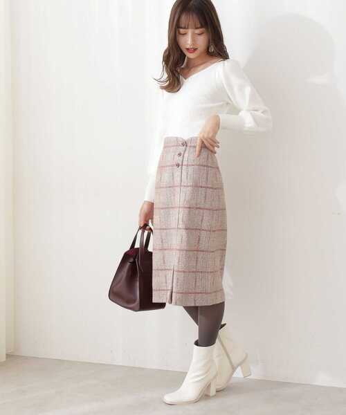 PROPORTION BODY DRESSING(プロポーションボディドレッシング)の「ハートカットアンジェリーナ / 1211270109(ニット/セーター・レディース・ホワイト/ブルー/グレー・SMALL/MEDIUM)」の15枚目の写真