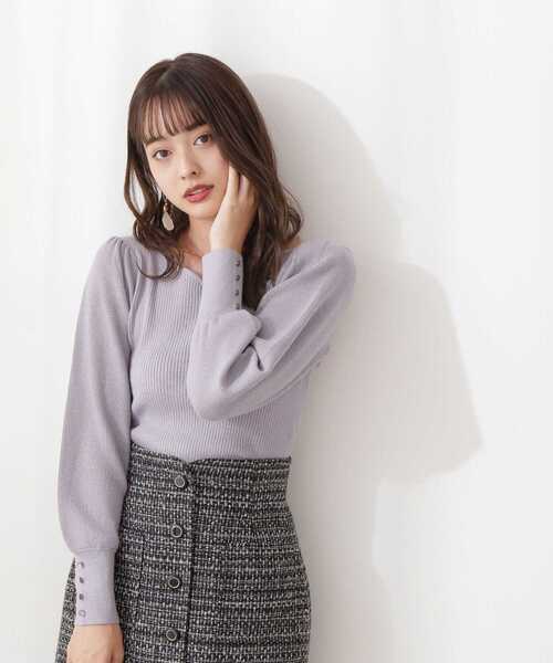 PROPORTION BODY DRESSING(プロポーションボディドレッシング)の「ハートカットアンジェリーナ / 1211270109(ニット/セーター・レディース・ホワイト/ブルー/グレー・SMALL/MEDIUM)」の18枚目の写真