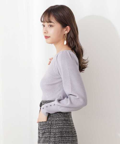 PROPORTION BODY DRESSING(プロポーションボディドレッシング)の「ハートカットアンジェリーナ / 1211270109(ニット/セーター・レディース・ホワイト/ブルー/グレー・SMALL/MEDIUM)」の20枚目の写真