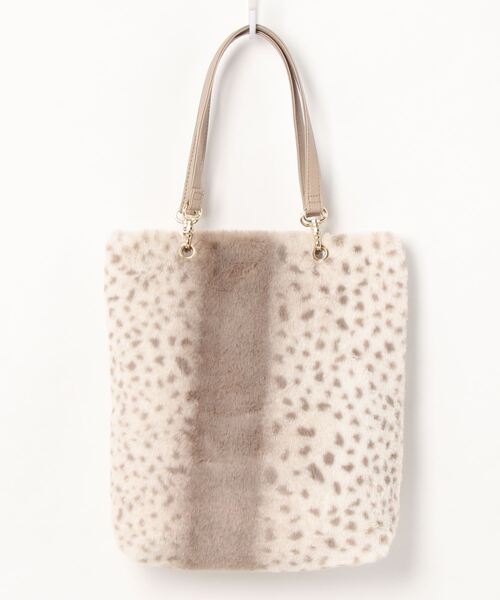 alcali(アルカリ)の「ラッセⅡ アクリルファートートバッグ【取り扱い店舗限定】(トートバッグ・レディース・ブラック/ブラウン/グレー/レオパード/グレイッシュベージュ・FREE)」の4枚目の写真