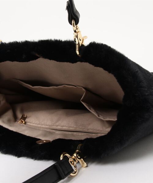 alcali(アルカリ)の「ラッセⅡ アクリルファートートバッグ【取り扱い店舗限定】(トートバッグ・レディース・ブラック/ブラウン/グレー/レオパード/グレイッシュベージュ・FREE)」の7枚目の写真