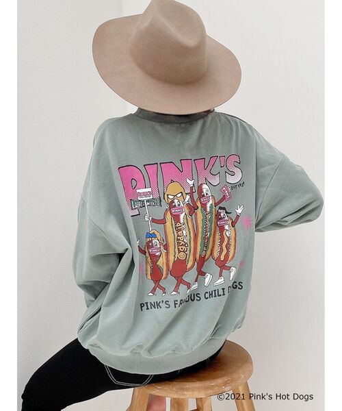 GYDA（ジェイダ）の「GYDA×PINKS USED プルオーバー（Tシャツ/カットソー・レディース・ライトグレー/ミント/マスタード・FREE）」の3枚目の写真