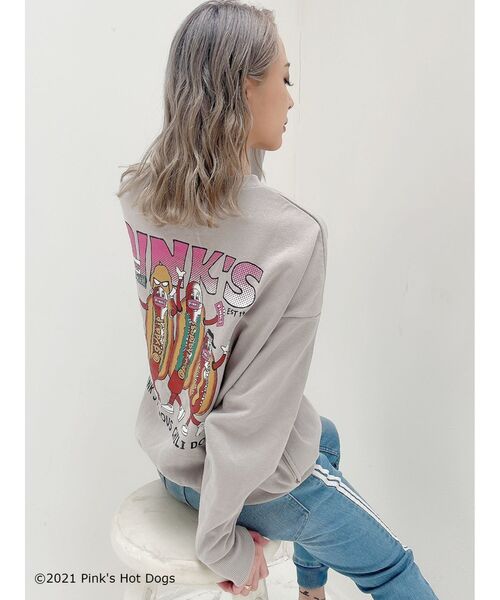 GYDA（ジェイダ）の「GYDA×PINKS USED プルオーバー（Tシャツ/カットソー・レディース・ライトグレー/ミント/マスタード・FREE）」の4枚目の写真