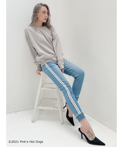 GYDA（ジェイダ）の「GYDA×PINKS USED プルオーバー（Tシャツ/カットソー・レディース・ライトグレー/ミント/マスタード・FREE）」の16枚目の写真