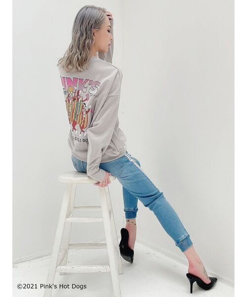 GYDA（ジェイダ）の「GYDA×PINKS USED プルオーバー（Tシャツ/カットソー・レディース・ライトグレー/ミント/マスタード・FREE）」の15枚目の写真