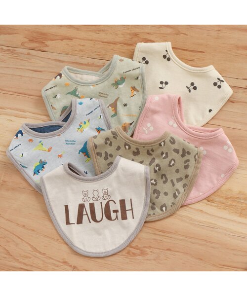 BREEZE（ブリーズ）の「GIRL'Sスタイ（スタイ/よだれかけ・キッズ・ピンク/ベージュ/アイボリー・80）」の4枚目の写真