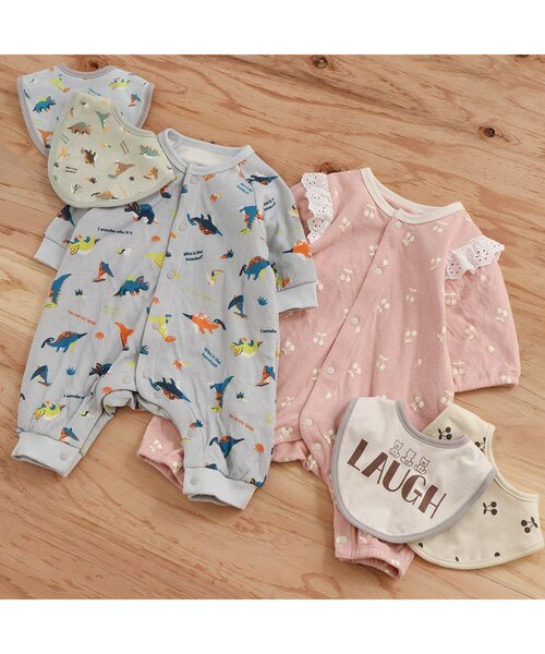 BREEZE（ブリーズ）の「GIRL'Sスタイ（スタイ/よだれかけ・キッズ・ピンク/ベージュ/アイボリー・80）」の5枚目の写真