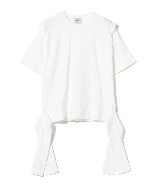 Ray BEAMS（レイビームス）の「FUMIE＝TANAKA × Ray BEAMS / 別注 クルーネック ハーフスリーブ Tシャツ（Tシャツ/カットソー・レディース・ホワイト/ブラック・ONE SIZE）」の3枚目の写真