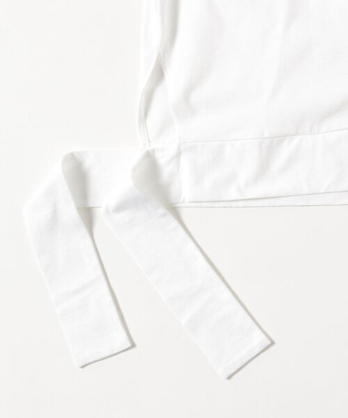 Ray BEAMS（レイビームス）の「FUMIE＝TANAKA × Ray BEAMS / 別注 クルーネック ハーフスリーブ Tシャツ（Tシャツ/カットソー・レディース・ホワイト/ブラック・ONE SIZE）」の5枚目の写真