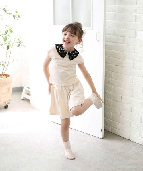 Rora（ローラ）の「メリア 総レース 靴下 ハイソックス (3colors)（ソックス/靴下・キッズ・ブラック/ホワイト/クリーム・FREE）」の19枚目の写真