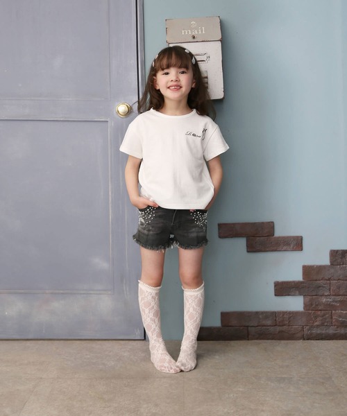Rora（ローラ）の「メリア 総レース 靴下 ハイソックス (3colors)（ソックス/靴下・キッズ・ブラック/ホワイト/クリーム・FREE）」の14枚目の写真