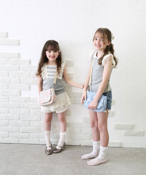 Rora（ローラ）の「メリア 総レース 靴下 ハイソックス (3colors)（ソックス/靴下・キッズ・ブラック/ホワイト/クリーム・FREE）」の12枚目の写真