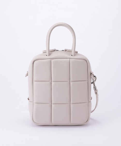 ADD CULUMN（アドカラム）の「ADD CULUMN/PUFF ショルダーバッグ（ショルダーバッグ・レディース・アイボリー/ブラック/ライトブルー・FREE）」の6枚目の写真