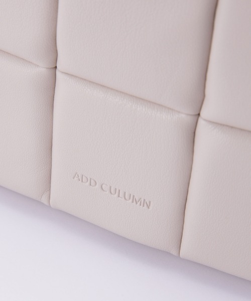 ADD CULUMN（アドカラム）の「ADD CULUMN/PUFF ショルダーバッグ（ショルダーバッグ・レディース・アイボリー/ブラック/ライトブルー・FREE）」の9枚目の写真